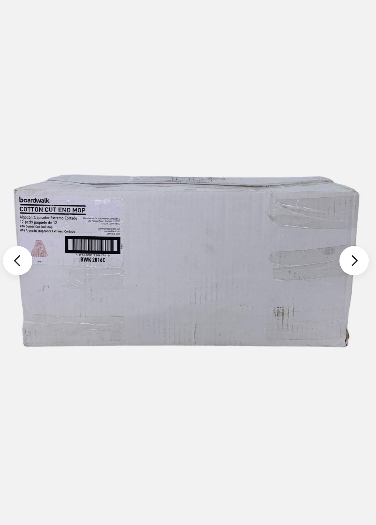 16" RAYON MOP HEADS - #16 Cotton Cut End Mop BWK2016C