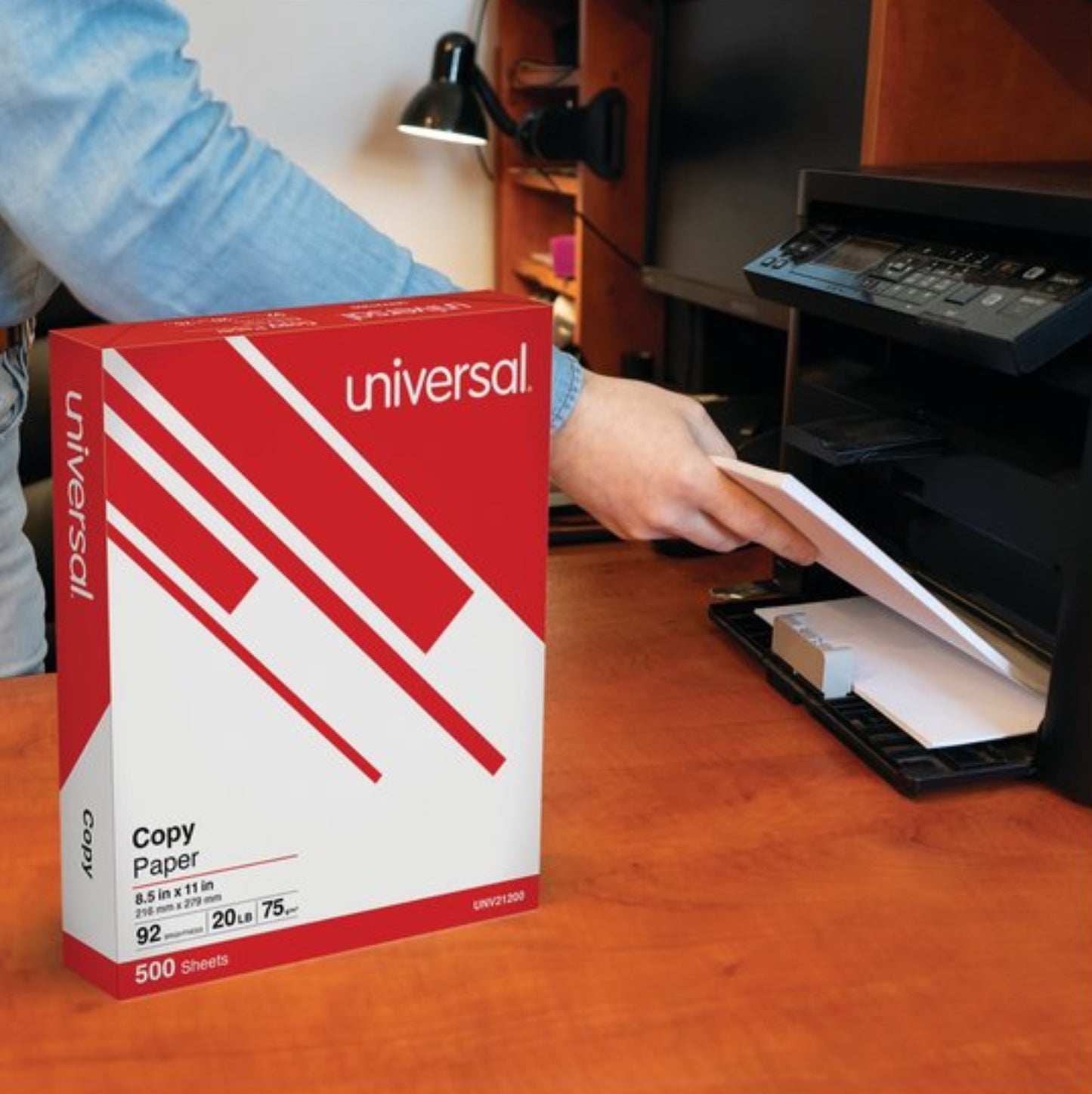 COPY PAPER 92 BRIGHT LETTER - UNIVERSAL Copy Paper, 92 Bright, 20 lb Bond Weight, 8.5 x 11, White, PK5000, 5000PK