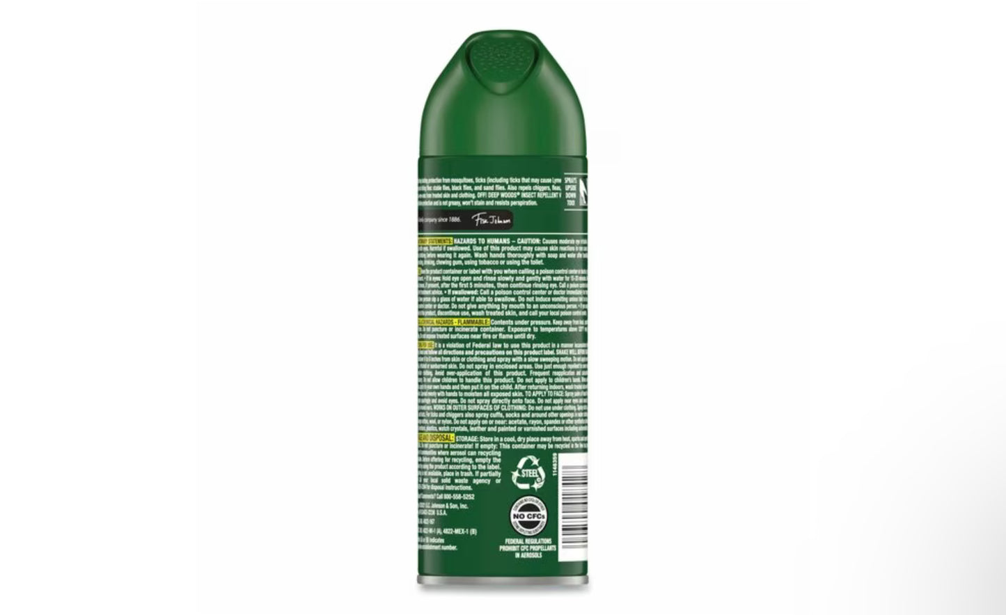 Deep Woods Insect Repellent - OFF!® Deep Woods Insect Repellent, 6 oz Aerosol Spray