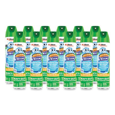 SCRUBBING BUBBLES DISINFECTANT RESTROOM CLEANER - Rainshower Scent 25oz Aerosol Spray