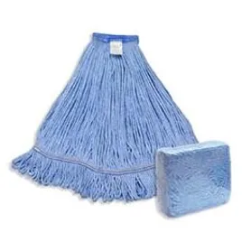 Mop blue m looped end