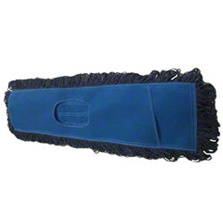 Dust Mop Premium 5x24” Blue / Tie-Less Launderable Colored Looped End