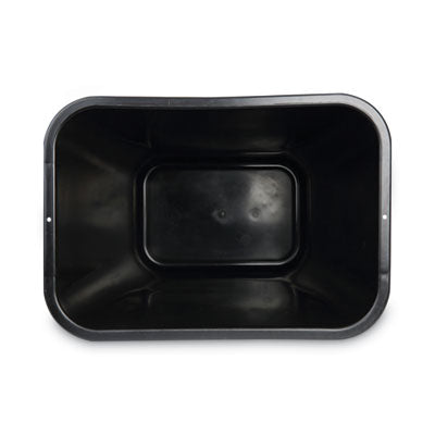 WASTEBASKET BLACK 41 QT - PLASTIC RECTANGULAR WASTEBASKET