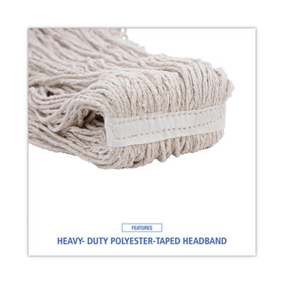 32 OZ COTTON MOP HEAD WEB/FANTA - #32 Oz Cotton Cut End Mop
