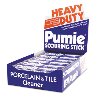C-PUMIE SCOURING STICK / Porcelain & Tile Cleaner - PUMIE Scouring Stick, 6.75 x 1.25, Gray