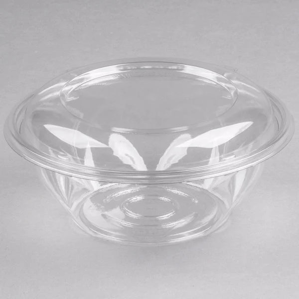 SafeSeal Bowl W/Lid 24 oz Plastic Tamper-Resistant (150/Case) - DART Tamper-Evident Bowl with Dome Lid - 150/Case