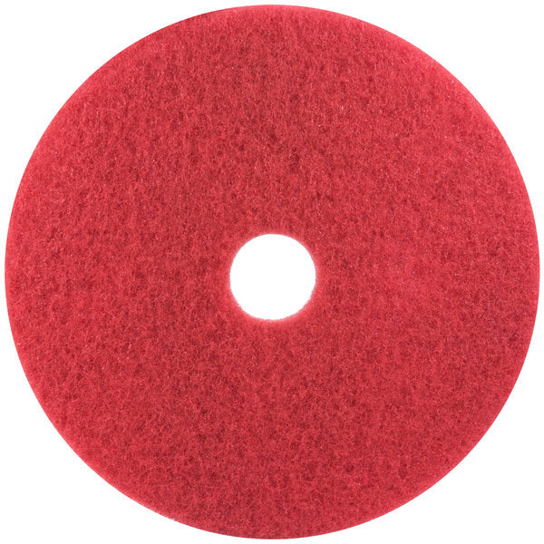 20" Floor Pad Red Buff PB (5/Case) / PRO-BRANDS Red Buffing Floor Pad - 17"
