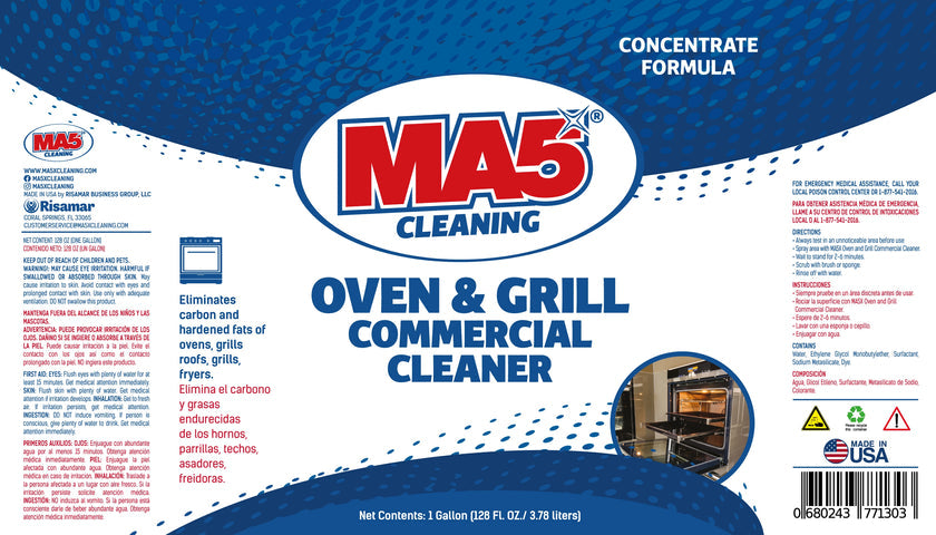 MAS OVEN & GRILL GL - MA5 OVEN & GRILL COMMERCIAL CLEANER