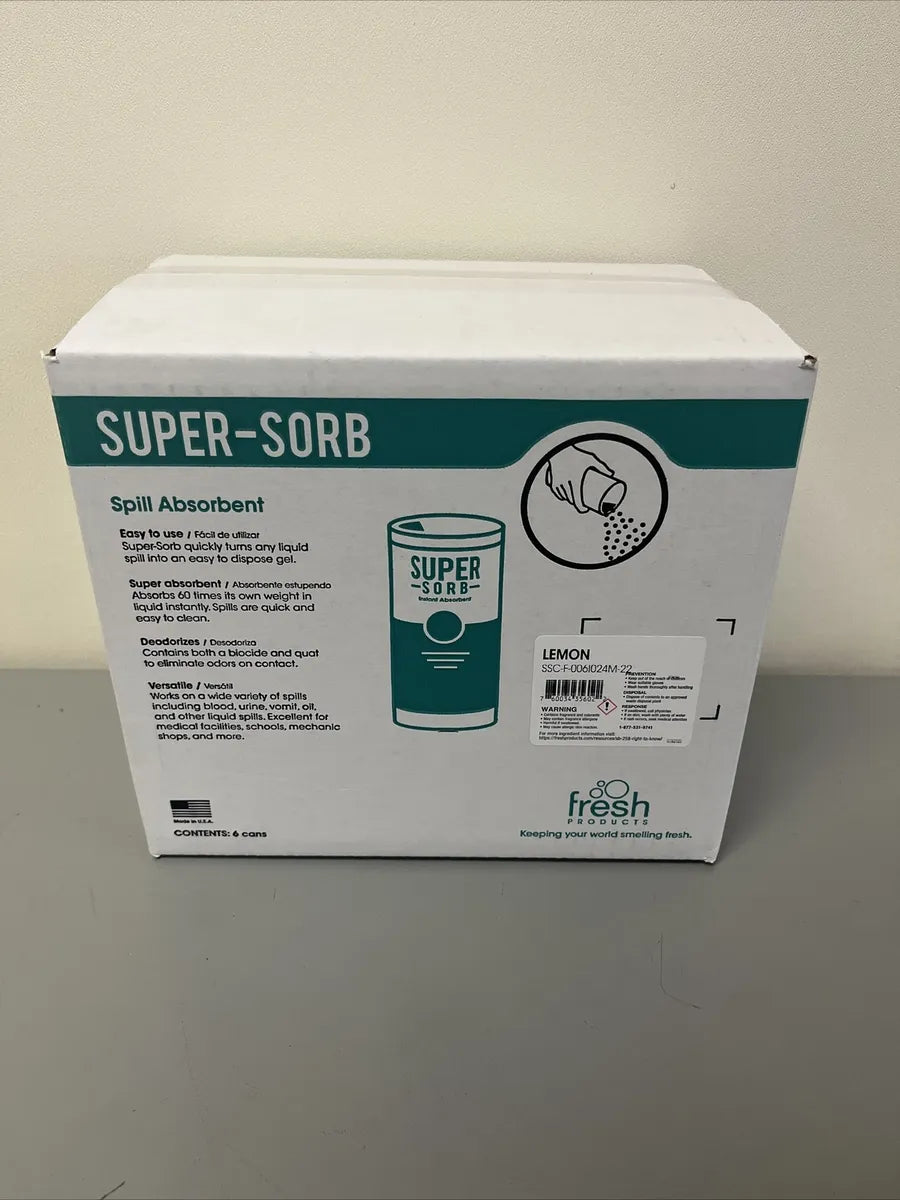 SUPER SORB LIQ SPI ABS - FRESH SUPER-SORB Spill Absorbent (Lemon)