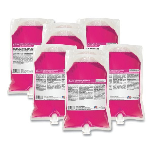 BETCO HAND SOAP FOAM PINK (6/Case) - BETCO Clario Pink Foaming Skin Cleanser, Fresh, Refill Bag, 6PK/Case