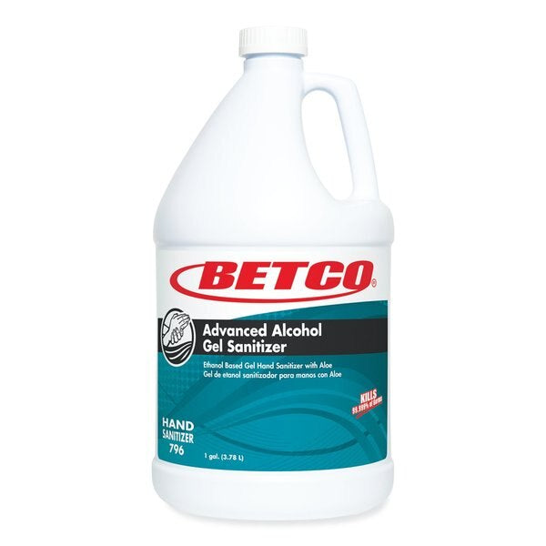 Betco Hand Sanitizer Gel - BETCO Advanced Alcohol Gel Hand Sanitizer, (Light Fresh Scent) 1 Gal.