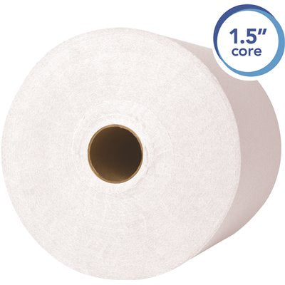 SCOTT ROLL TOWEL 8X1000 12/cs - Scott® High-Capacity Hard Roll Towel, 8 x 1000ft, White, (12 Rolls/Carton)