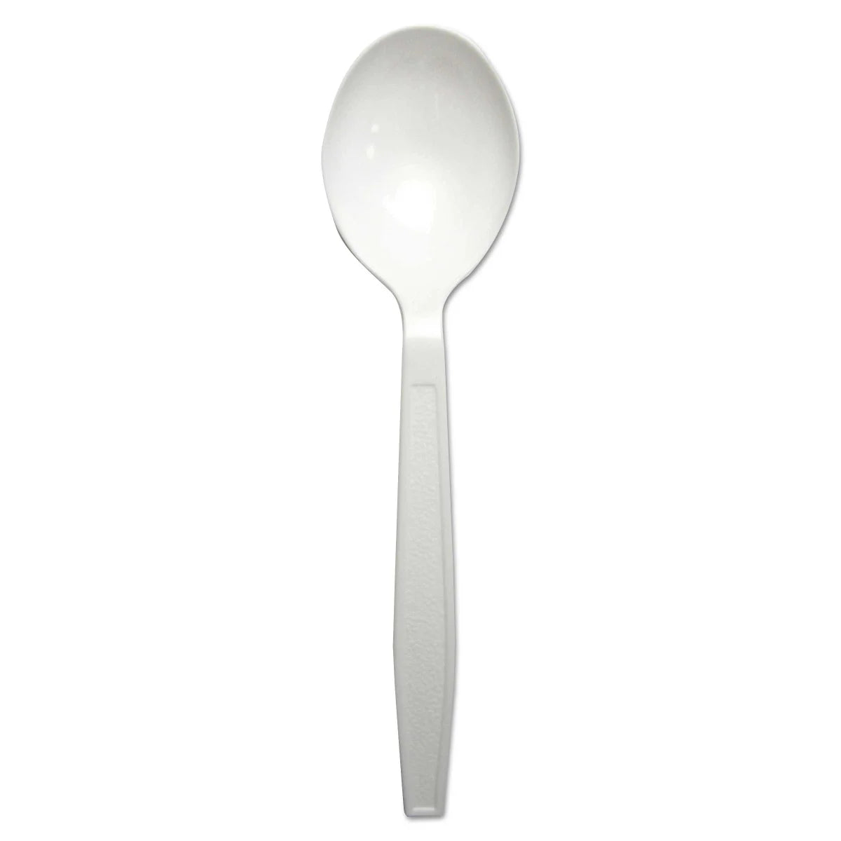 Soup Spoon HW White (1000/CS) - Boardwalk®Heavyweight Polypropylene Cutlery, Soup Spoon, White, (1000/Carton)