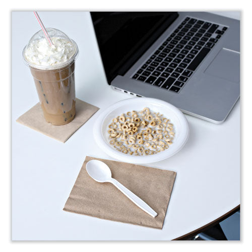Soup Spoon HW White (1000/CS) - Boardwalk®Heavyweight Polypropylene Cutlery, Soup Spoon, White, (1000/Carton)
