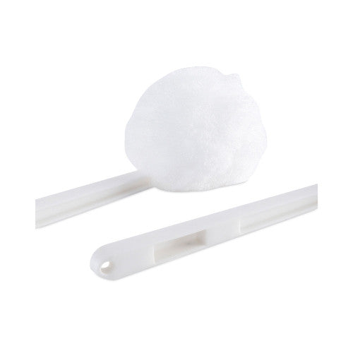 TOILET BOWL SOFT BRUSH - Boardwalk BWK-00160 Deluxe Bowl Mop, 10" Handle, 2" diameter Head, Plastic, White, WC Brush