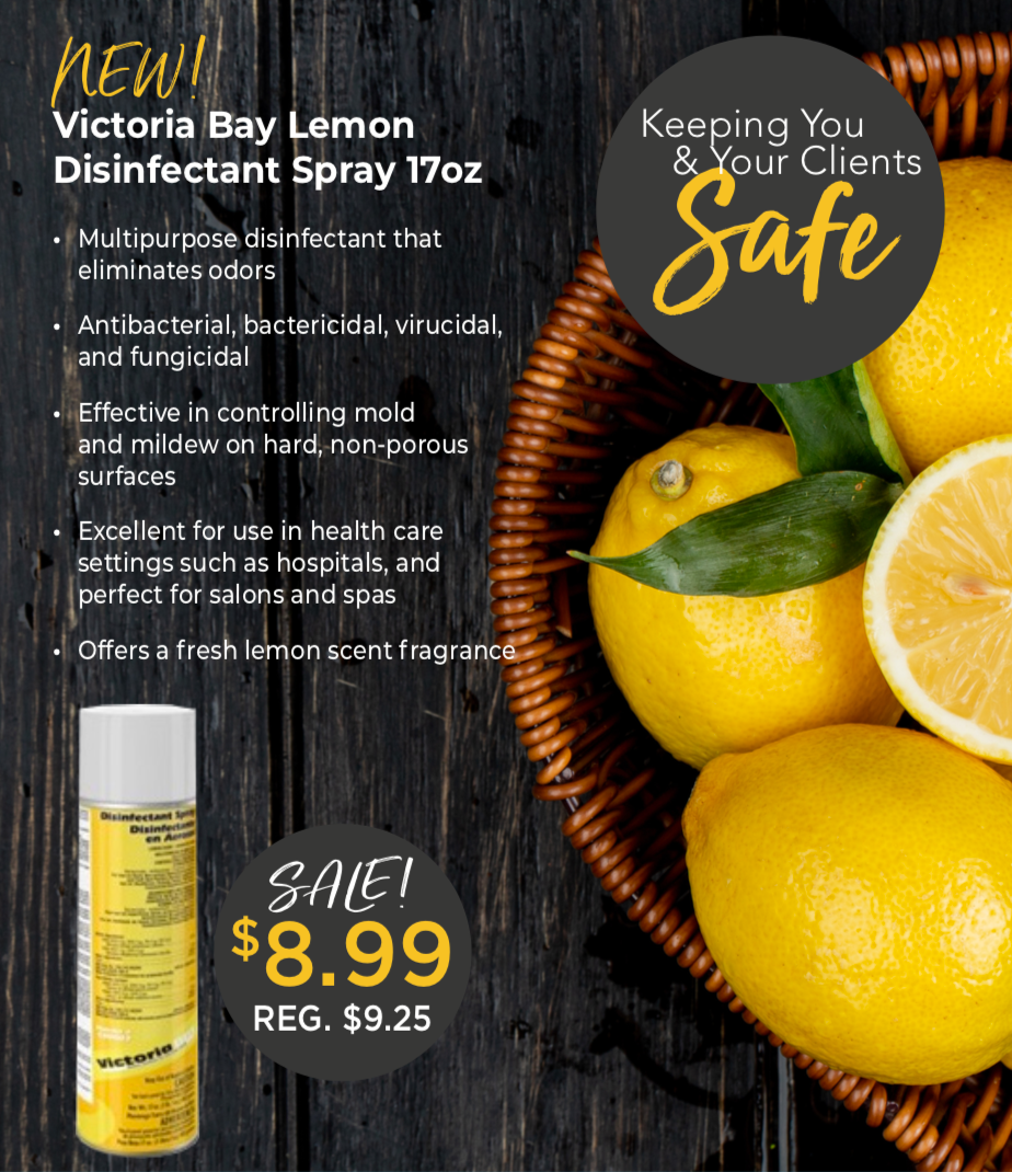 DISINFECTANT SPRAY 12/15.5 - LEMON DISINFECTANT SPRAY 17OZ
