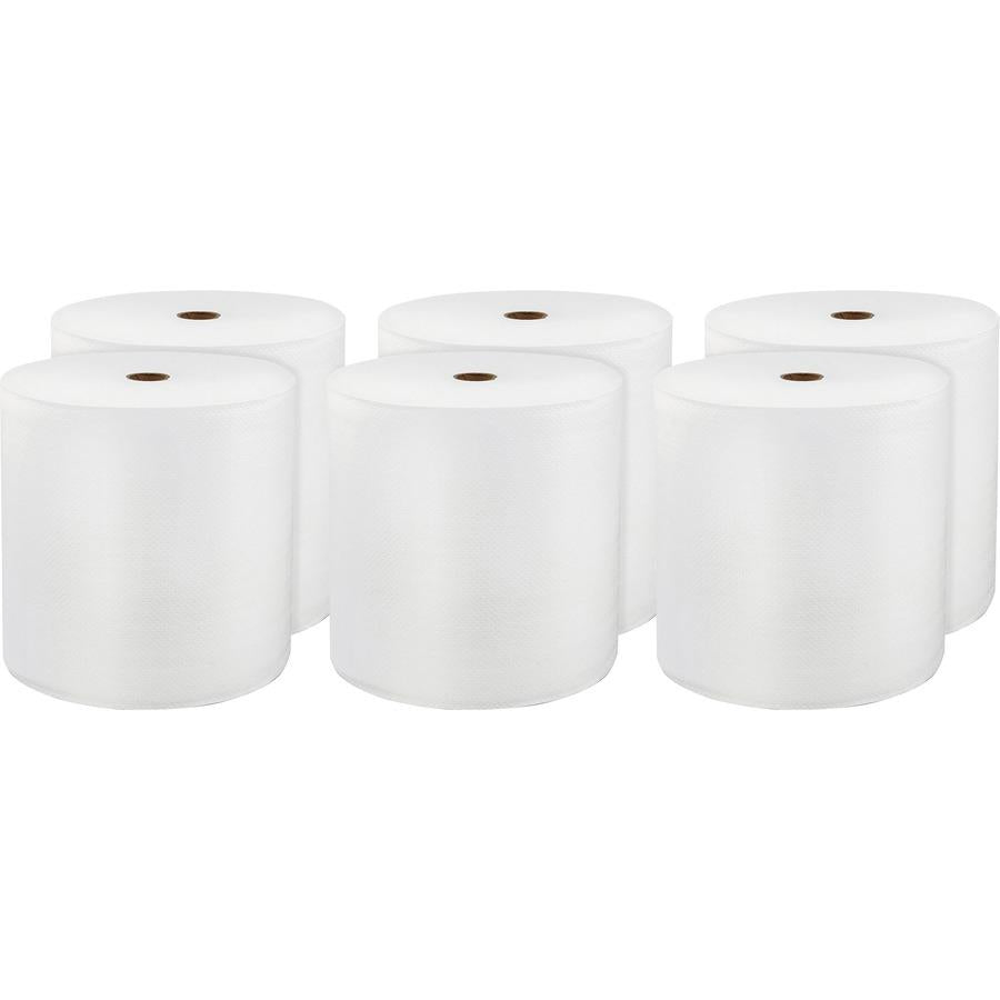 NVI Locor® Roll Paper Towel 8IN 800 FT 1PLY Hardwound 6 Rolls/Case by Solaris