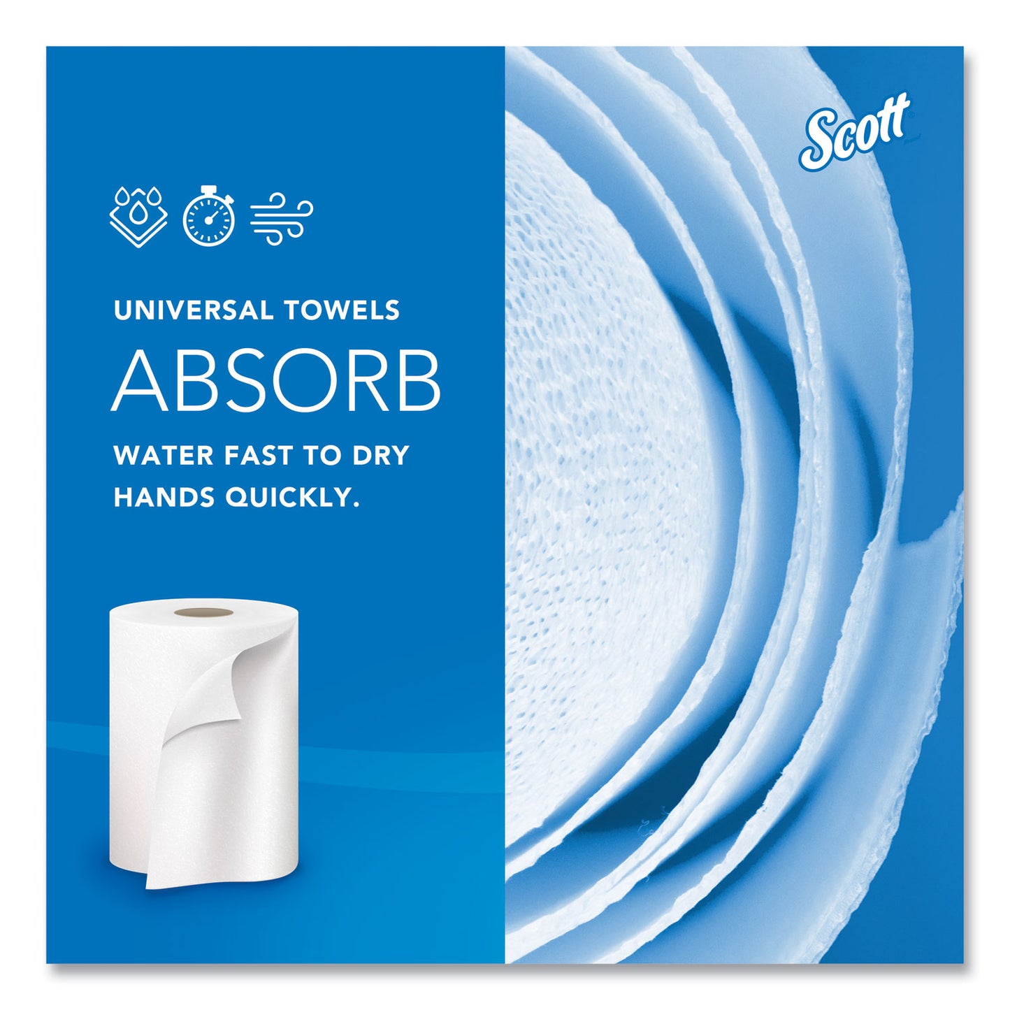 8 X 1000 SCOTT WHITE KCC01000 - Scott® Essential High Capacity Hard Roll Towels for Business, Absorbency Pockets, 1-Ply, 8" x 1,000 ft, 1.5" Core, White,12 Rolls/CT