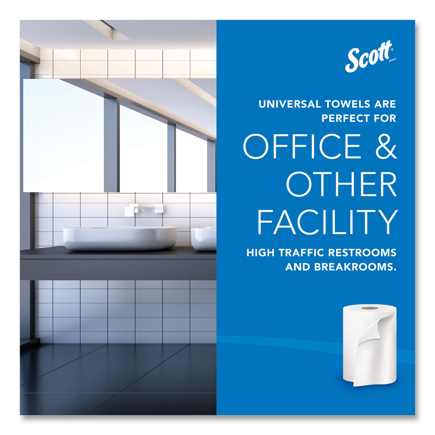 8 X 1000 SCOTT WHITE KCC01000 - Scott® Essential High Capacity Hard Roll Towels for Business, Absorbency Pockets, 1-Ply, 8" x 1,000 ft, 1.5" Core, White,12 Rolls/CT