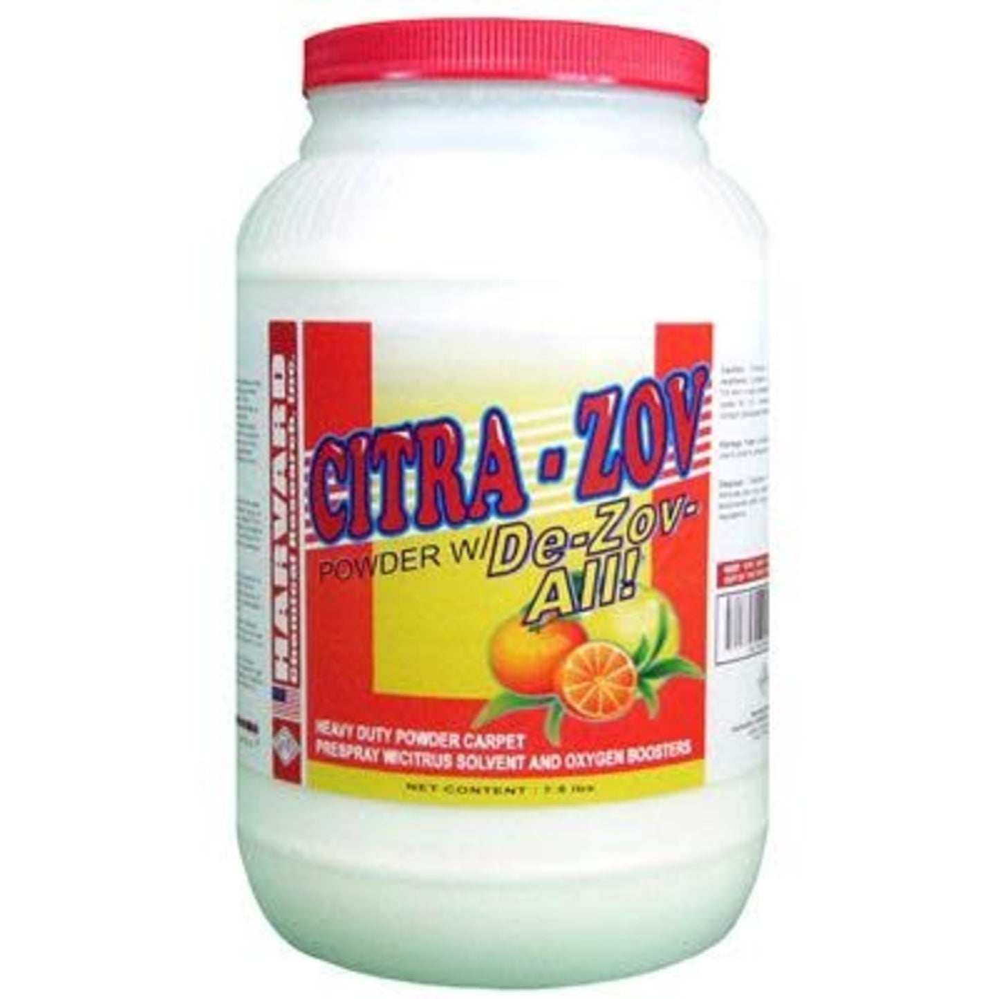 CITRAZOV POWDER - Harvard Citra-Zov Powder w/ De-Zov All, Heavy Duty Powder Carpet Prespray with Citrus Solvent, Enzymes & Oxygen Boosters