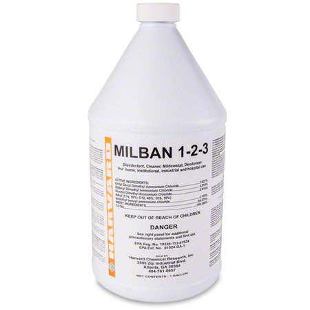 MILBAN 123 - Harvard MILBAN 1-2-3, Water Damage Restoration Sanitizer (For Carpets Mainly)