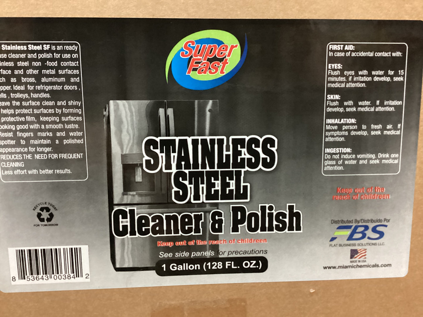 STAINLESS STEEL POLISH & CLEANER LIQ. (GL)