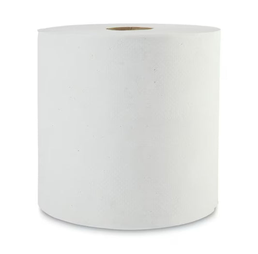 Universal Roll Towels 8x800 W - Boardwalk Hardwound Paper Towels, 1, Continuous Roll, 800 ft, White