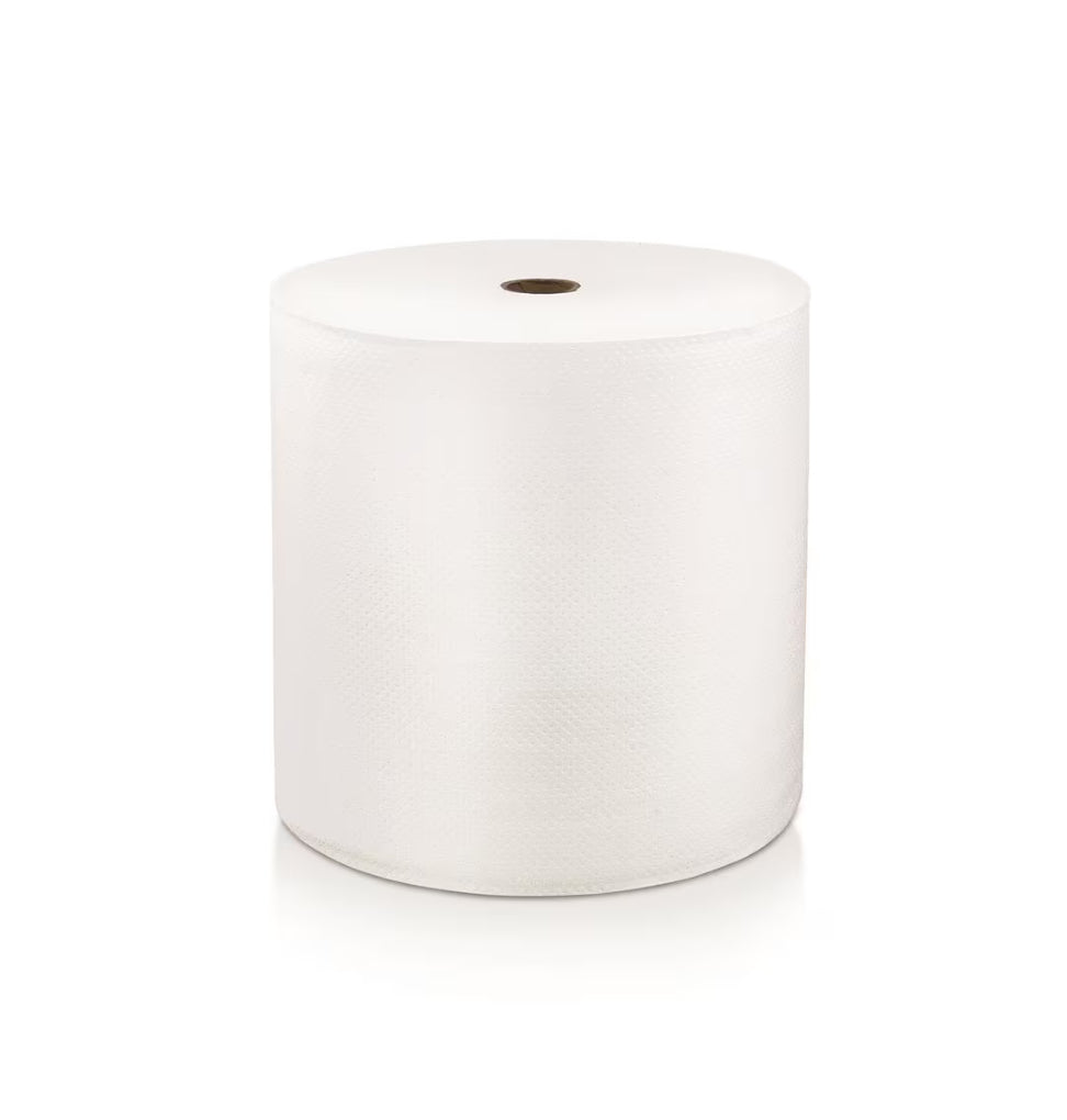 NVI Locor® Roll Paper Towel 8IN 800 FT 1PLY Hardwound 6 Rolls/Case by Solaris
