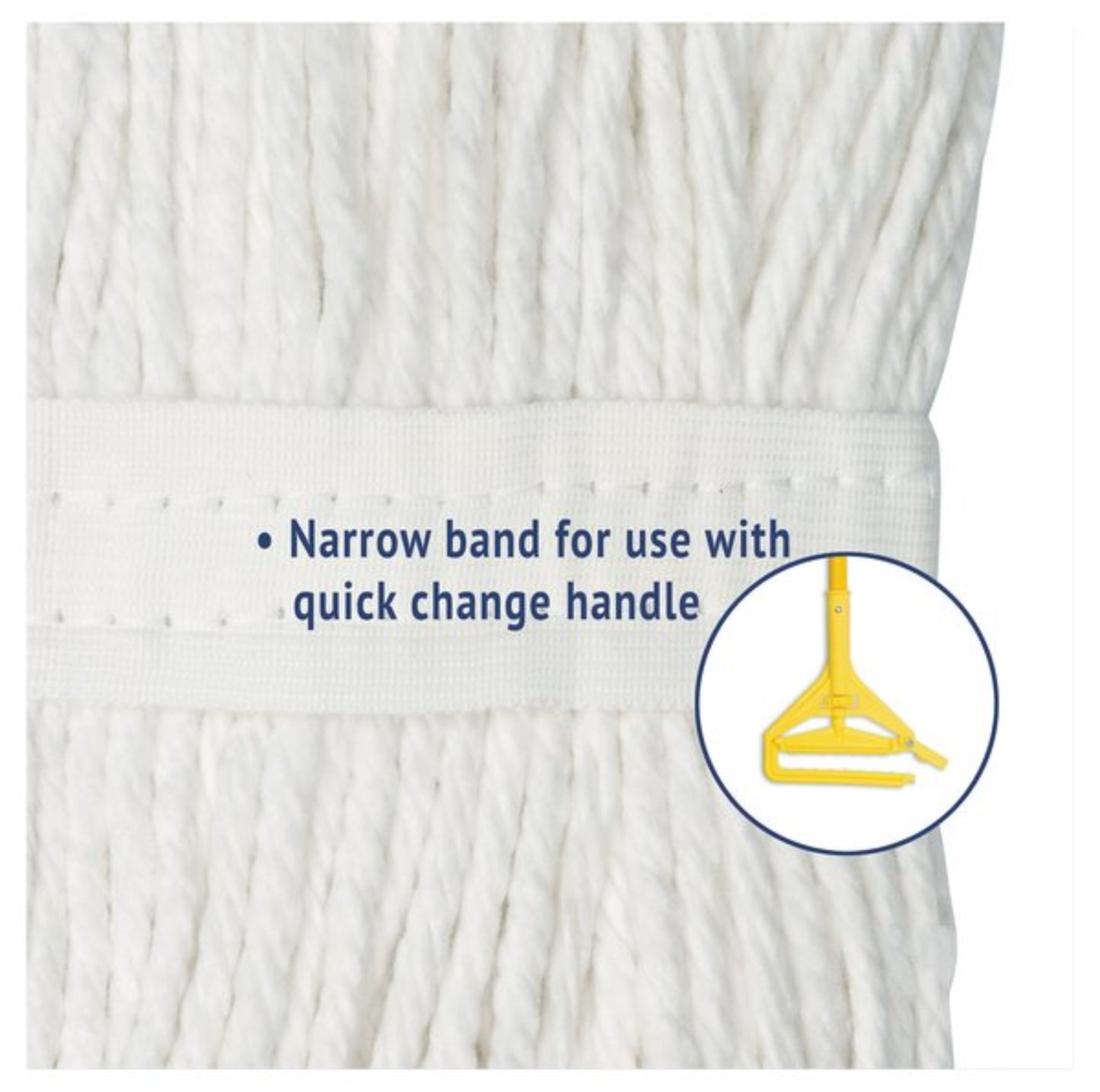 MOP CUT END EDGE RAYON 20 - Boardwalk Cut-End Wet Mop Head, Rayon, No. 20, White, BWK-2020RCT, (12/Pack)