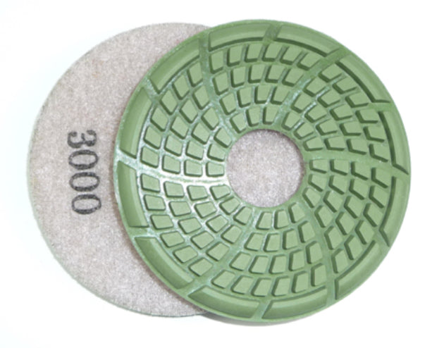 4'' STONE WET POLISHING PAD 3000G - White