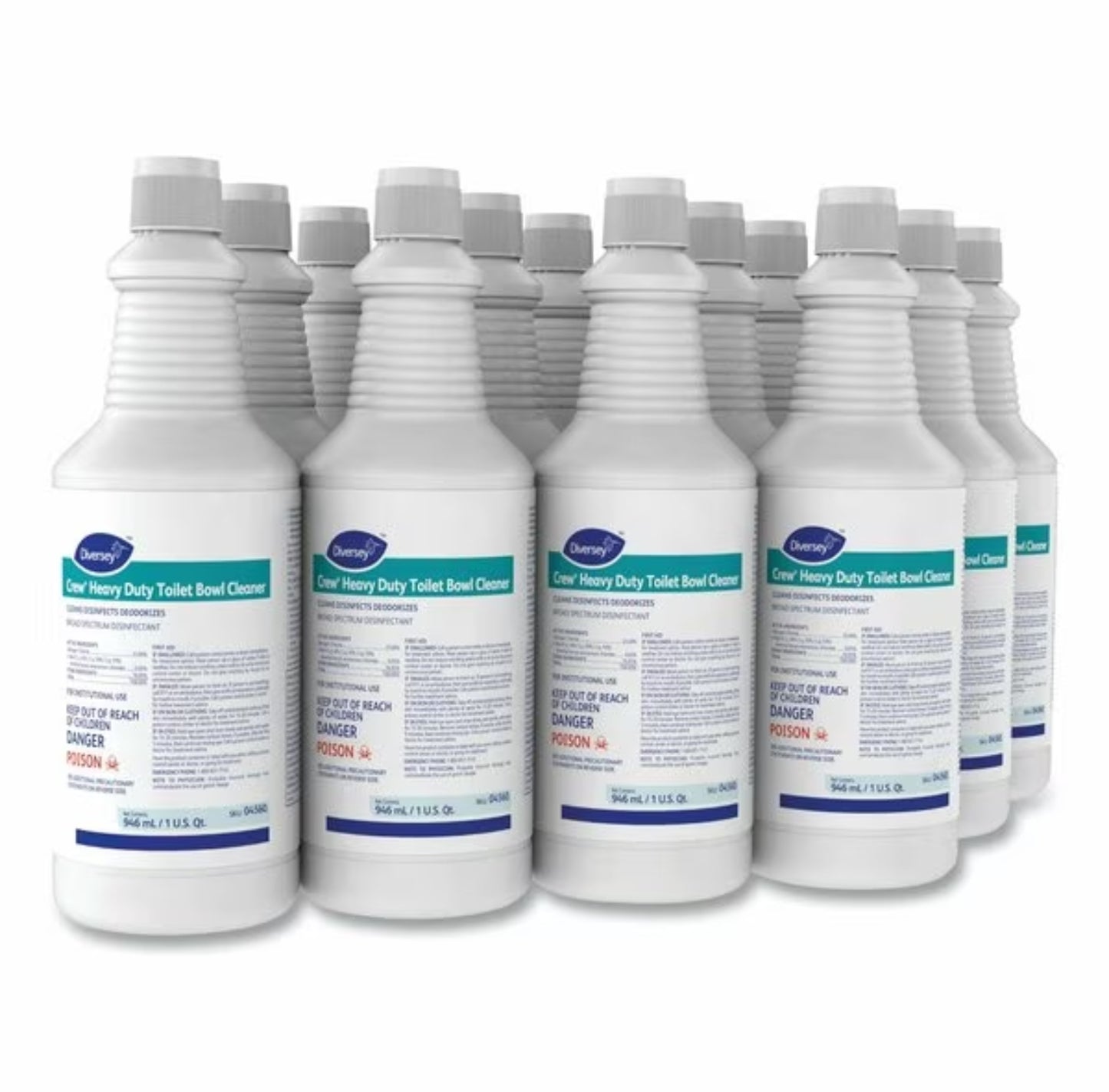 Crew Heavy Duty Toilet Bowl Cleaner, Minty, 32 oz - DIVERSEY Crew Heavy Duty Toilet Bowl Cleaner, Minty, 32 (12/Carton)