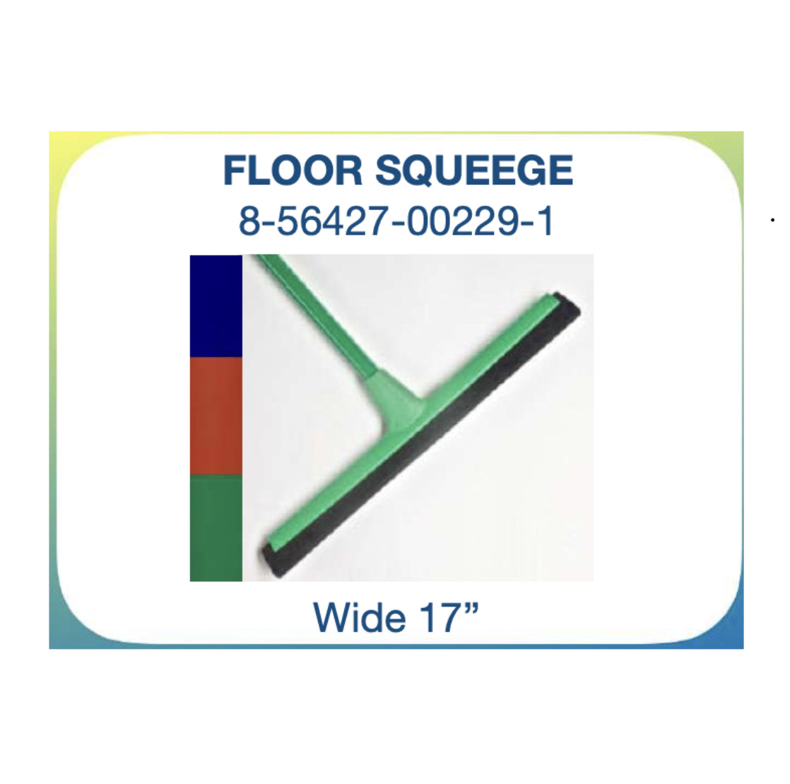 Fiori Plastic Floor Squeegee 48/cs - 00229 FIORI Plastic Squeegee (48pcs/Case)