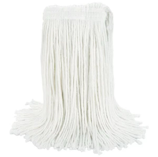 MOP CUT END EDGE RAYON 20 - Boardwalk Cut-End Wet Mop Head, Rayon, No. 20, White, BWK-2020RCT, (12/Pack)
