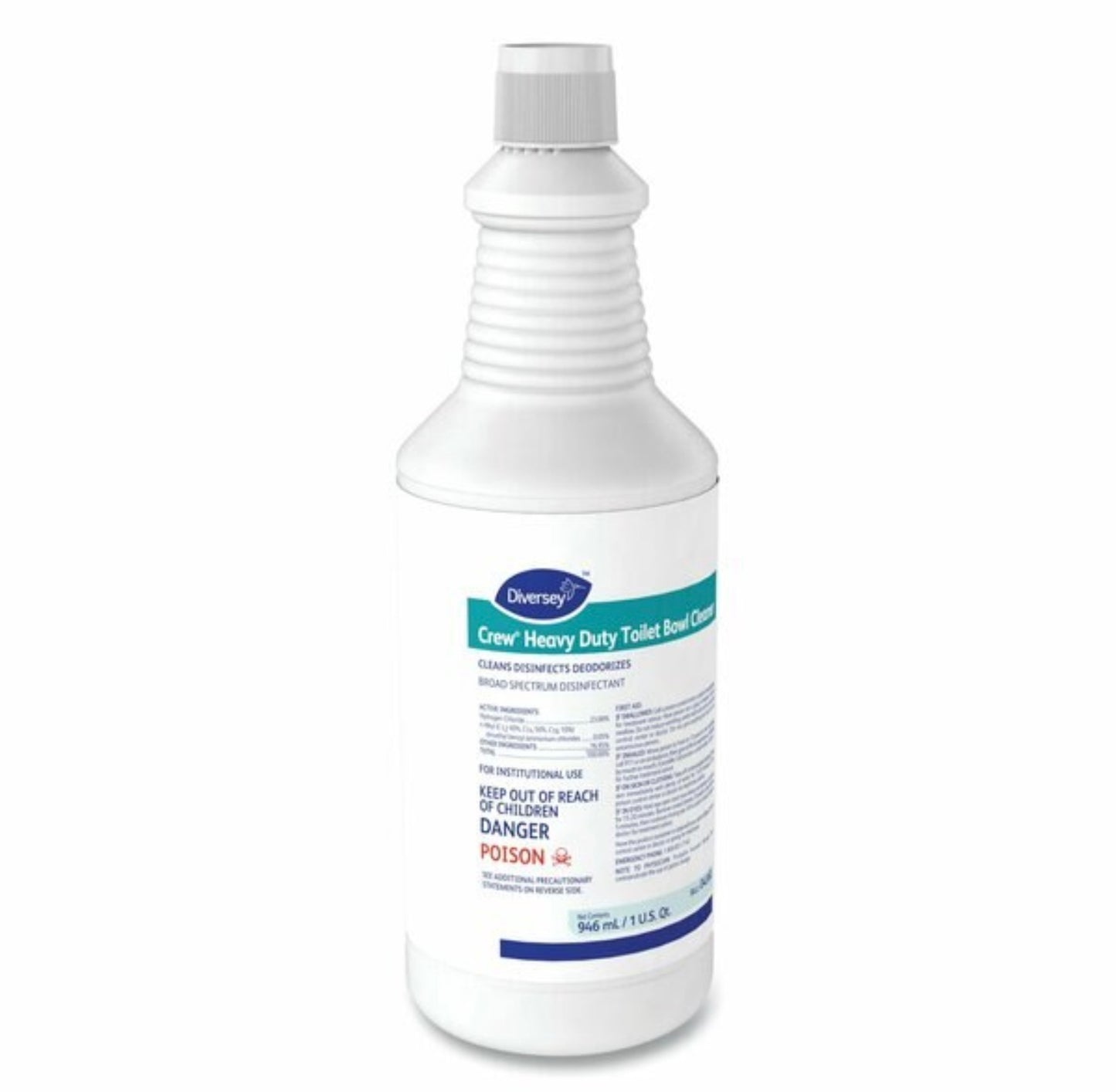 Crew Heavy Duty Toilet Bowl Cleaner, Minty, 32 oz - DIVERSEY Crew Heavy Duty Toilet Bowl Cleaner, Minty, 32 (12/Carton)