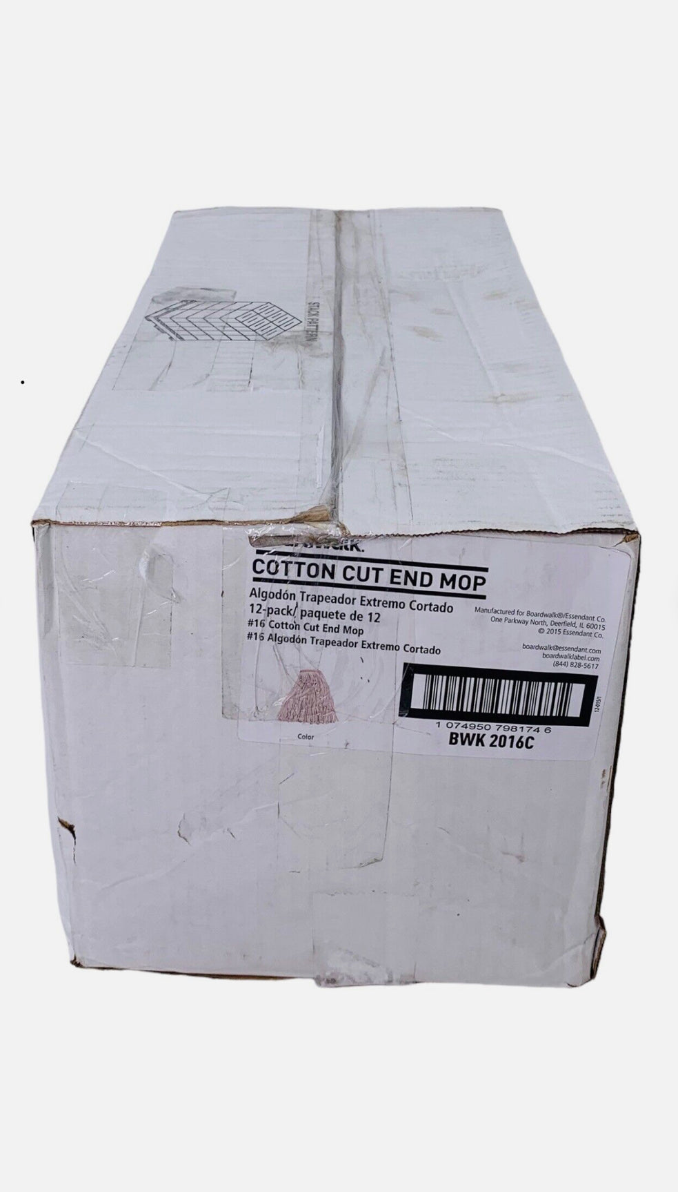 16" RAYON MOP HEADS - #16 Cotton Cut End Mop BWK2016C