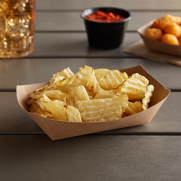 Tray Kraft 1Lbs - Food Tray Kraft (1 Lb)