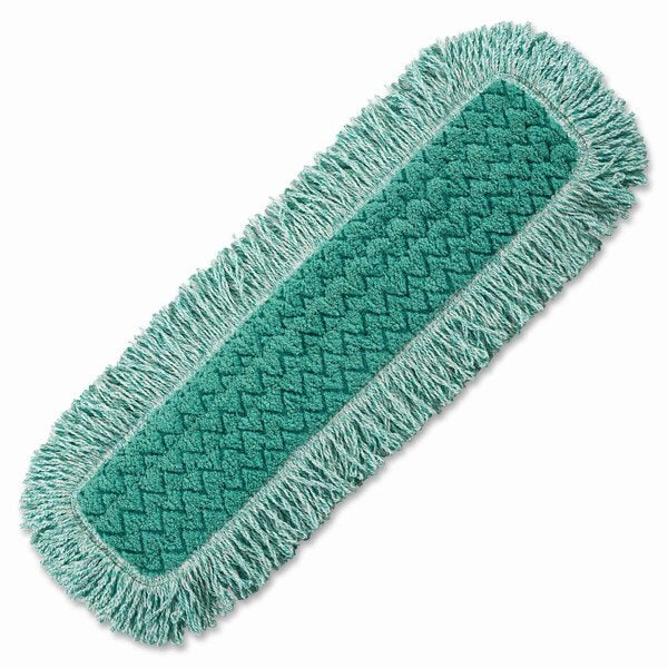 Q426 Microfiber Single Sided Fringed Mop 24" - Rubbermaid Q426 Dust Mop, Hygen, Microfiber, Fringed, 24" Green