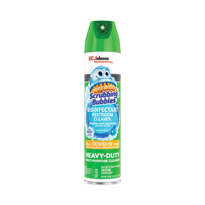 SCRUBBING BUBBLES DISINFECTANT RESTROOM CLEANER - Rainshower Scent 25oz Aerosol Spray