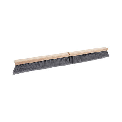 BROOM, FLOOR BRUSH HEAD 36”,  3” GREY FLAGGED POLYPROP BRISTLES