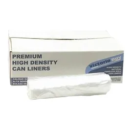 CL2433N8mic - High Density Can Liner 24X33 IN Natural Plastic 8MIC Coreless 1000/Case