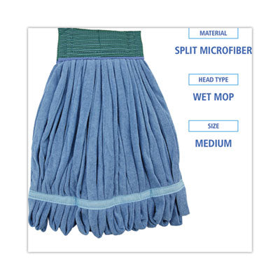 MOP HEAD BLUE MICROFIBER MEDIUM