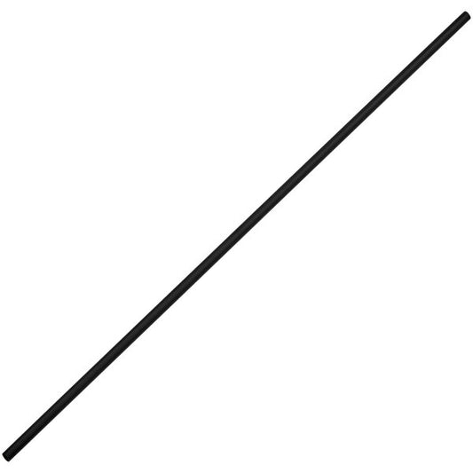 5.25" Black Unwrapped Coffee Stirrer / Sip Straw - 10000/Case