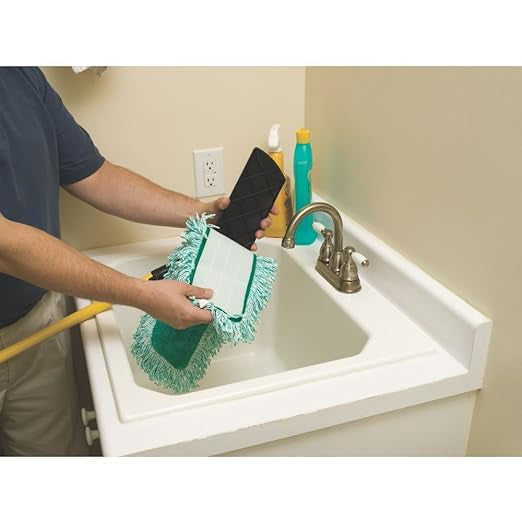 Rubbermaid Q408 Flat Mop Dust Pad 18’’ Microfiber Looped Ends