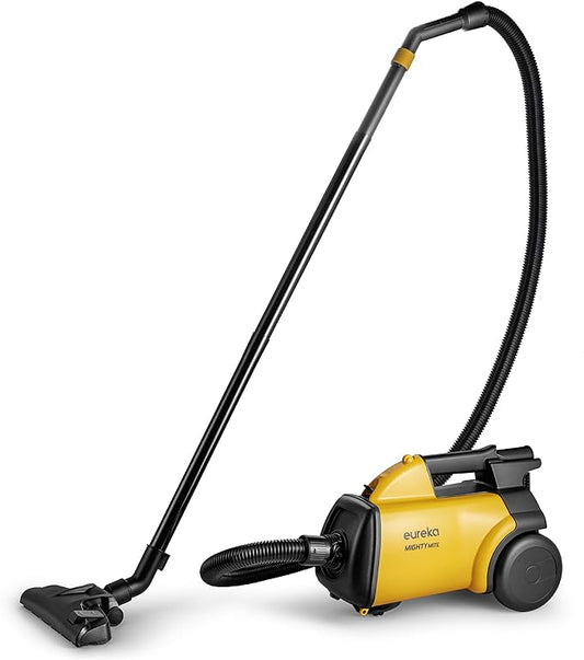 Eureka Mighty Mite - Corded Canister Cleaner, Pet Vacuum - Yellow