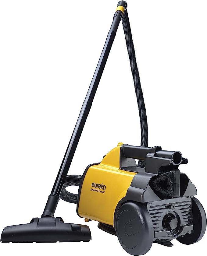 Eureka Mighty Mite - Corded Canister Cleaner, Pet Vacuum - Yellow