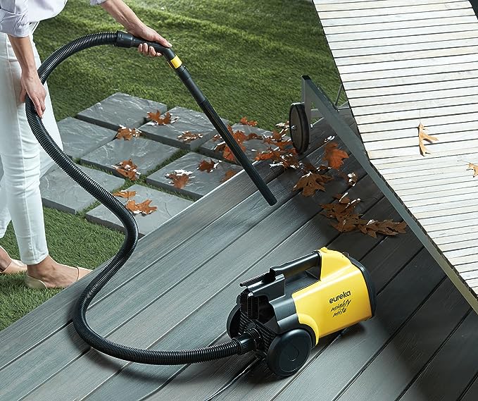 Eureka Mighty Mite - Corded Canister Cleaner, Pet Vacuum - Yellow
