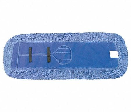 Dust Mop Premium 5x18” Blue / Tie-Less Launderable Colored Looped End