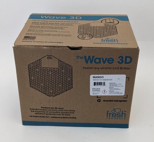 URINAL SCREEN FRESH WAVE 3D - MANGO - Urinal Deodorizer Screen