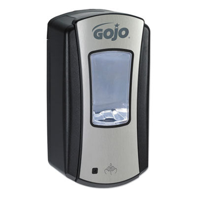 GOJO LTX-12 TOUCH-FREE  FOAM SOAP DISPENSER - BLK/BRUSHED-CHROME