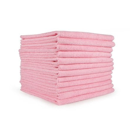 PREMIUM PINK MICROFIBER TOWEL
